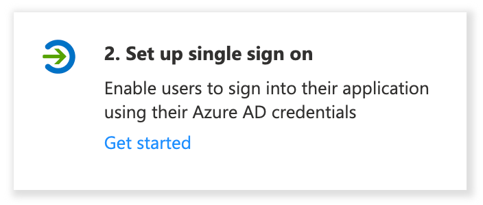 Set up single sign-on.