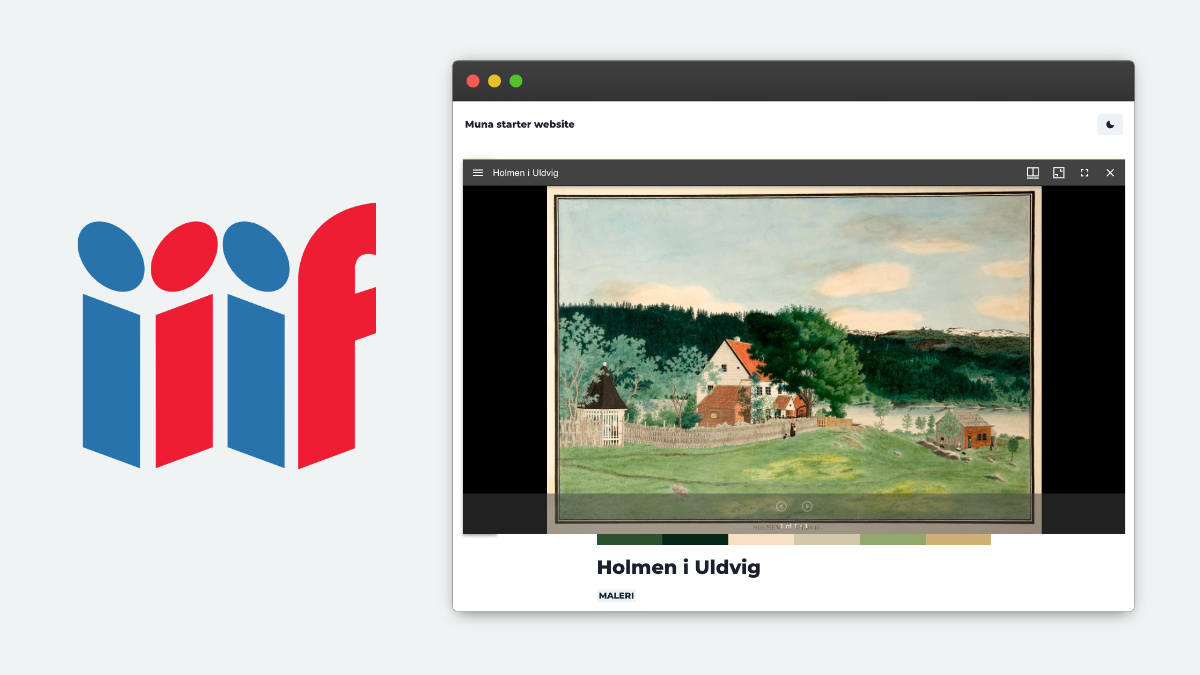 Sanity, IIIF Image API and manifests