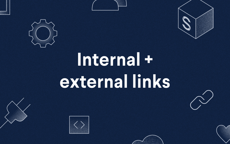 poster: internal and external links