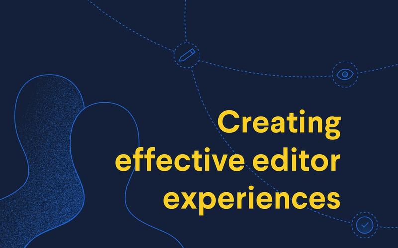 Poster: creating effective editing experiences