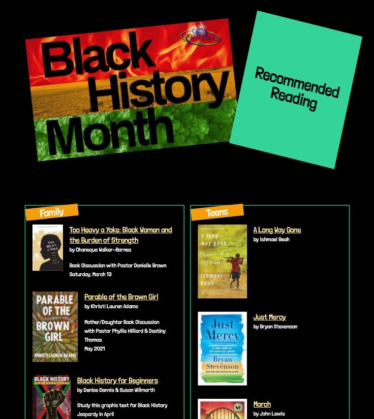 Black History month recommended books