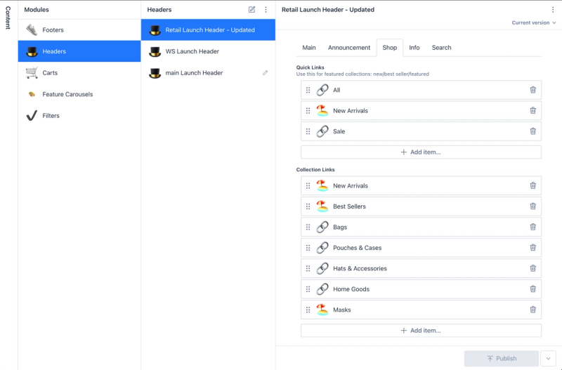 Glimpse at the modular components that make up the theme engine, everything under the sun is in the CMS~