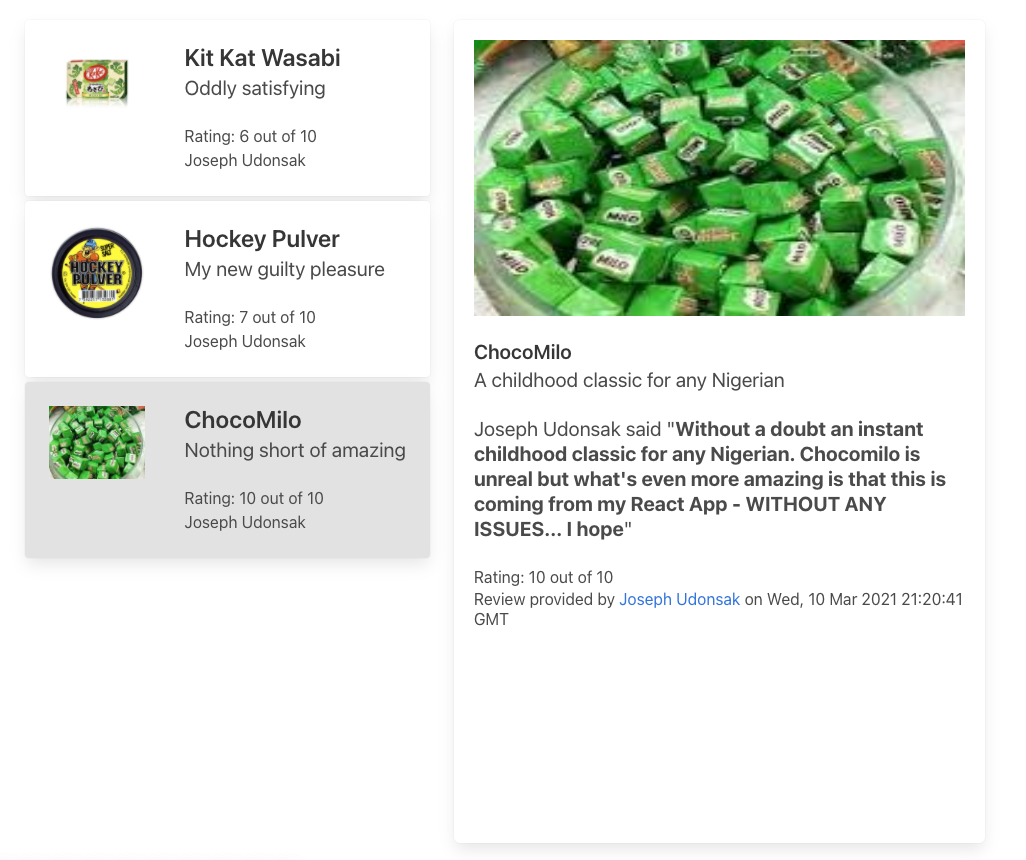 A picture of ChocoMilo and other products