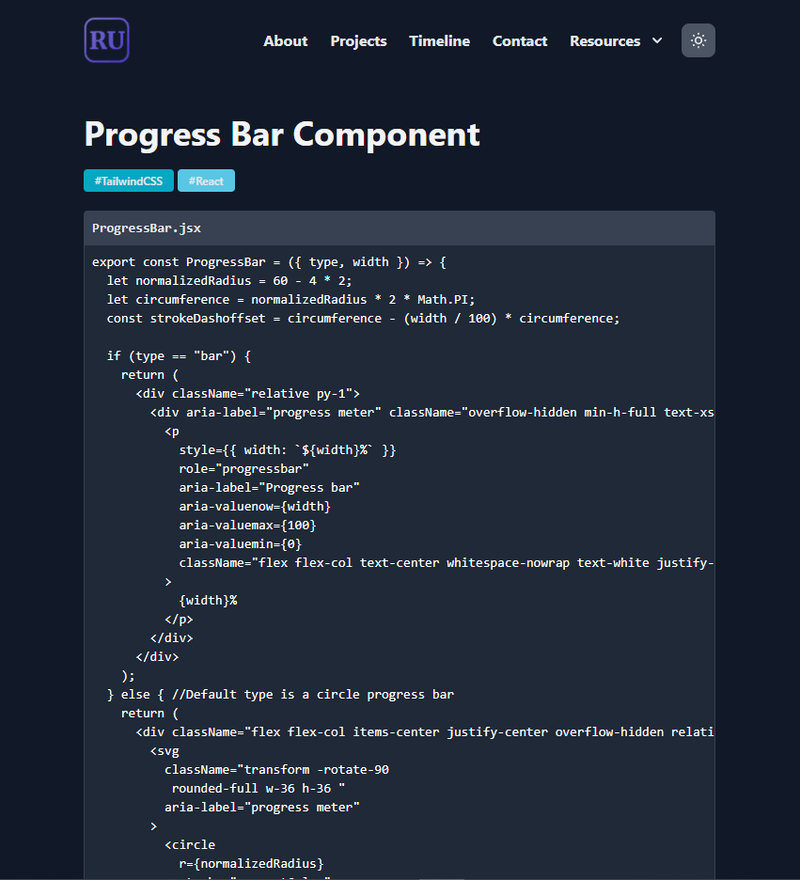 Example of a code-snippet page made possible using sanity schema and the code input plugin.