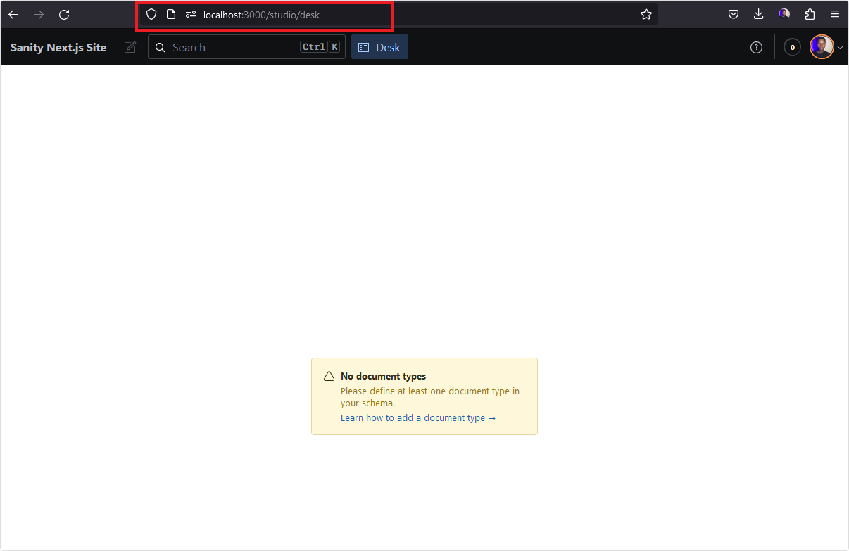 Studio mounted into Next.js app