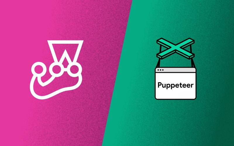 Jest and Puppeteer logos