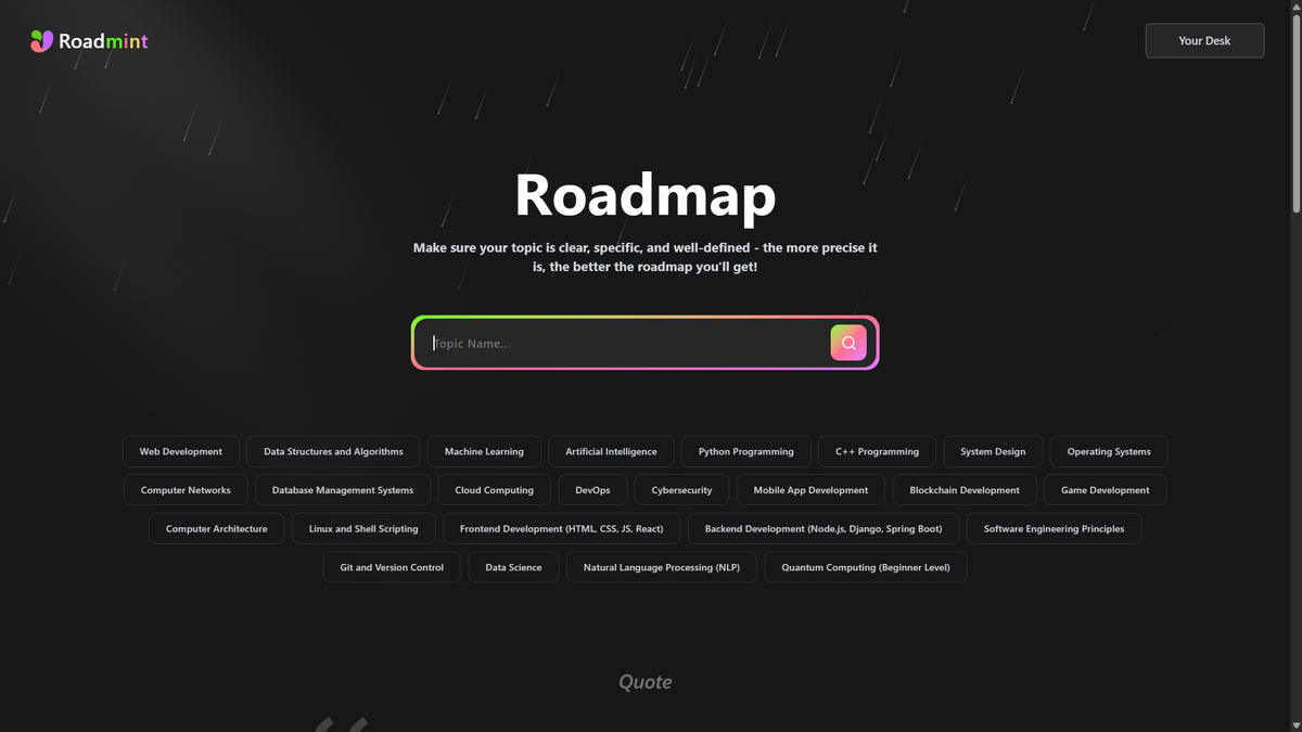 Roadmint