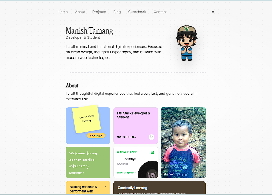 Manish Tamang Portfolio