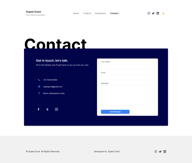 Contact Page