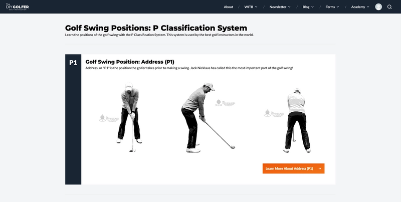 positions golf swing