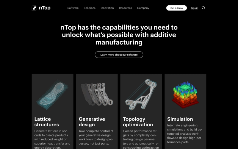nTop offers extensive improvements over standard CAD software.