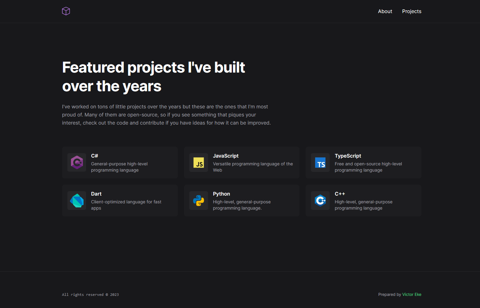 project page