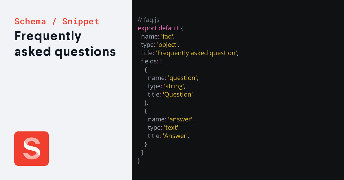 Frequently Asked Questions - Sanity.io Schema