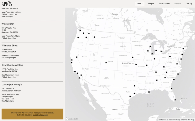 Custom store locator with data build into Sanity