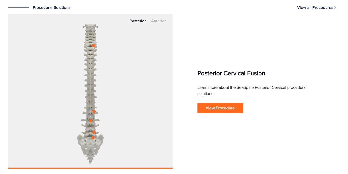Innovative Procedural Spinal Solutions site made with Sanity.io