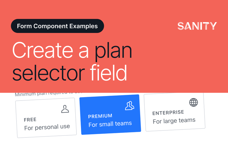 Create a visual string selector field input