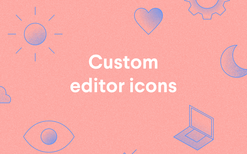 Custom editor icons