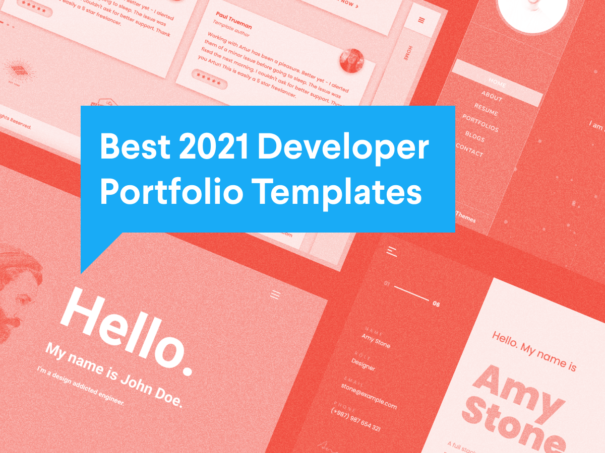 5 Best Web Developer Portfolio Templates Of 21