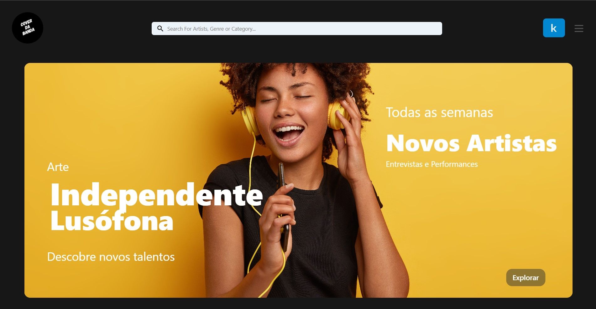 Cover da Banda - Portuguese based platform for musicians 