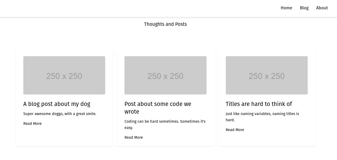 a screen shot of a website page with a number of posts.