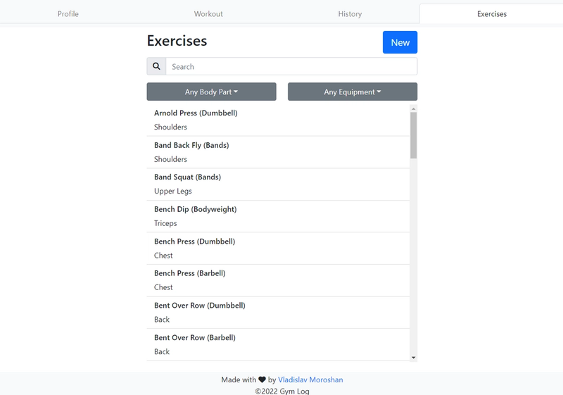 Exercises page