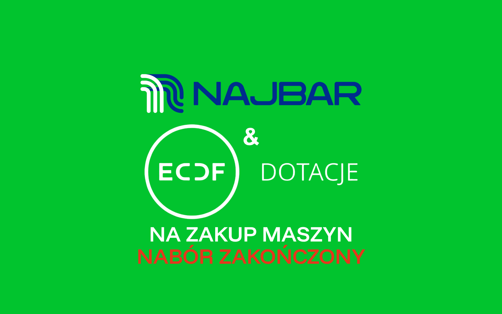 Grafika Najbar i ECDF: dotacje na zakup maszyn