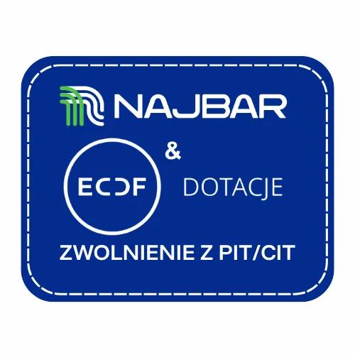 Grafika informacyjna Najbar i ECDF Dotacje – zwolnienie z PIT/CIT w ramach Polskiej Strefy Inwestycji