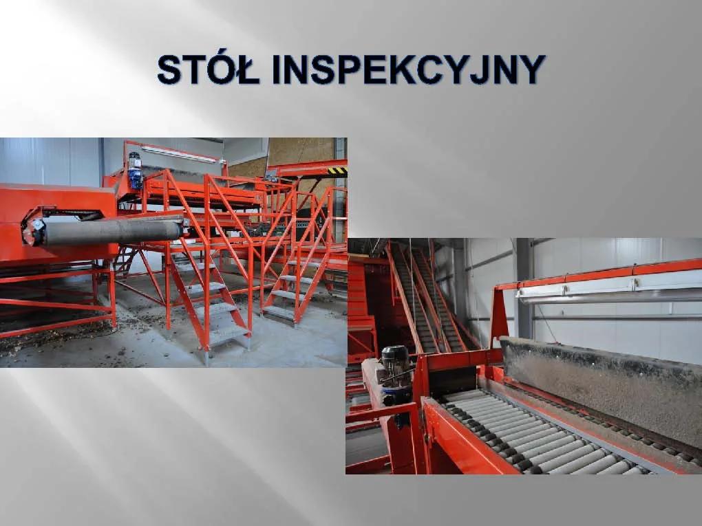 Stół inspekcyjny – rolkowy stół do przeglądu cebuli