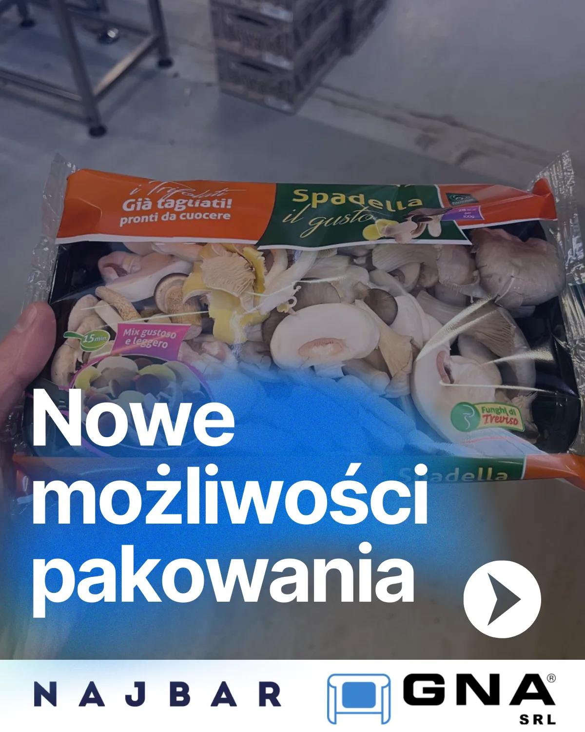 Instalacja maszyny GNA Srl w zakładzie przetwórstwa