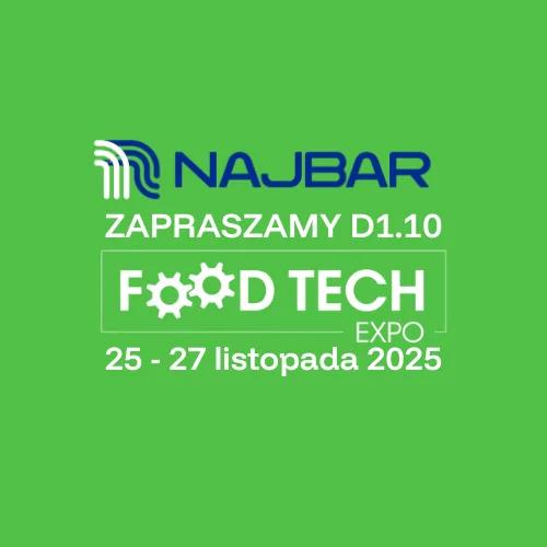 F.H. Najbar na Food Tech Expo 2025 – stoisko D1.10 – grafika zapowiedzi