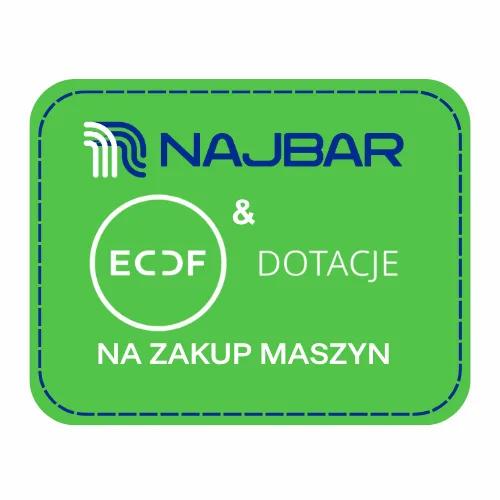 Grafika Najbar i ECDF: dotacje na zakup maszyn