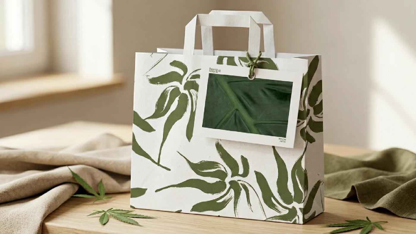 Packaging Design für Hanftextilien – Design von Margareta Maletska