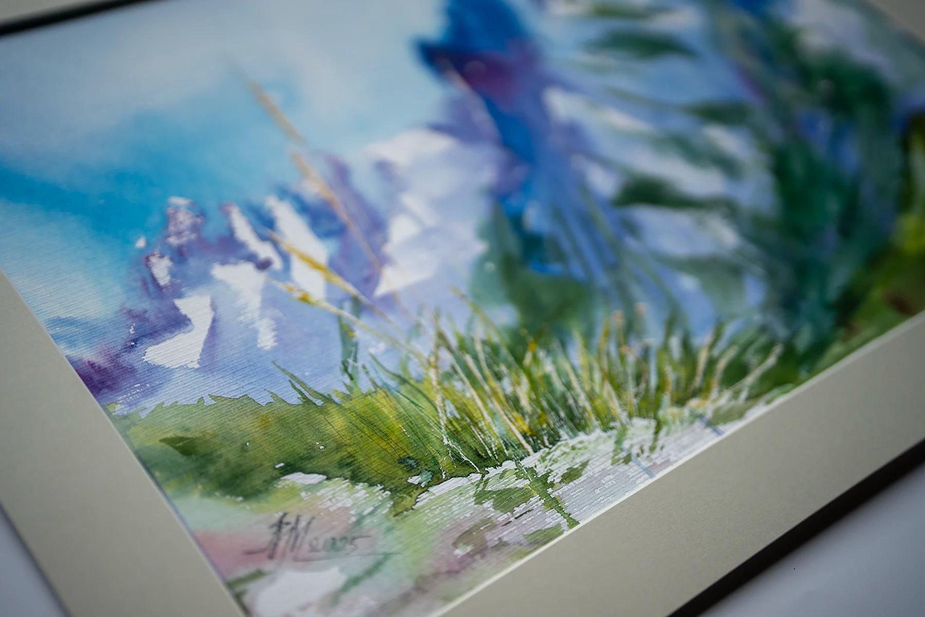 Shine – Aquarell von Margareta Maletska, Kollektion Von Neuanfängen