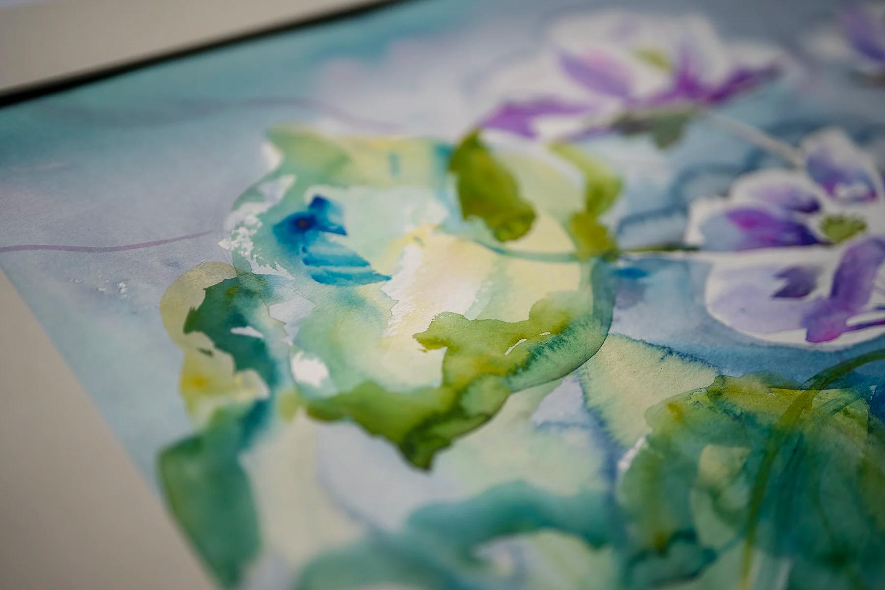 Dream – Aquarell von Margareta Maletska, Kollektion Von Neuanfängen (Detail 3)