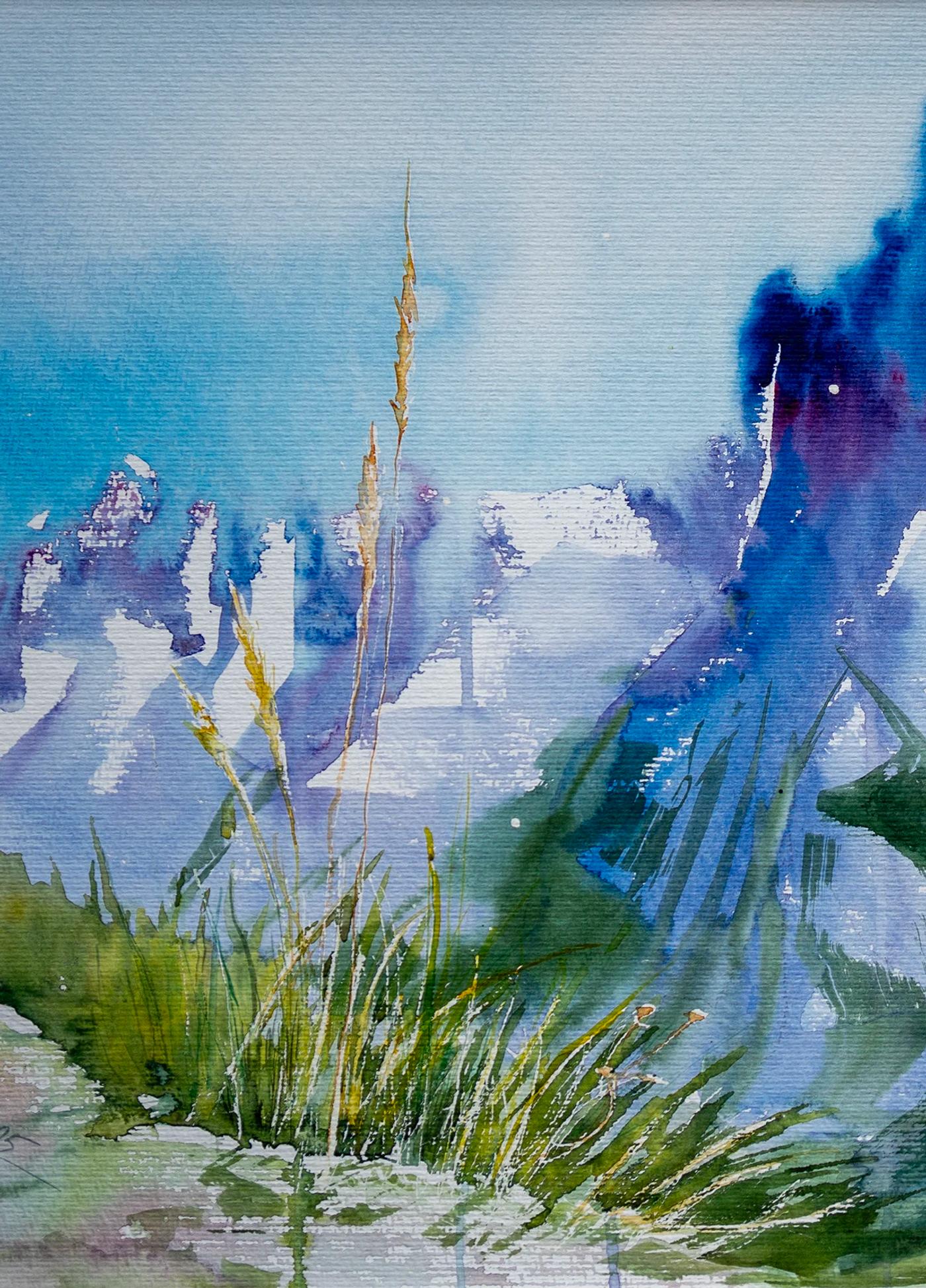 Shine – Aquarell von Margareta Maletska, Kollektion Von Neuanfängen