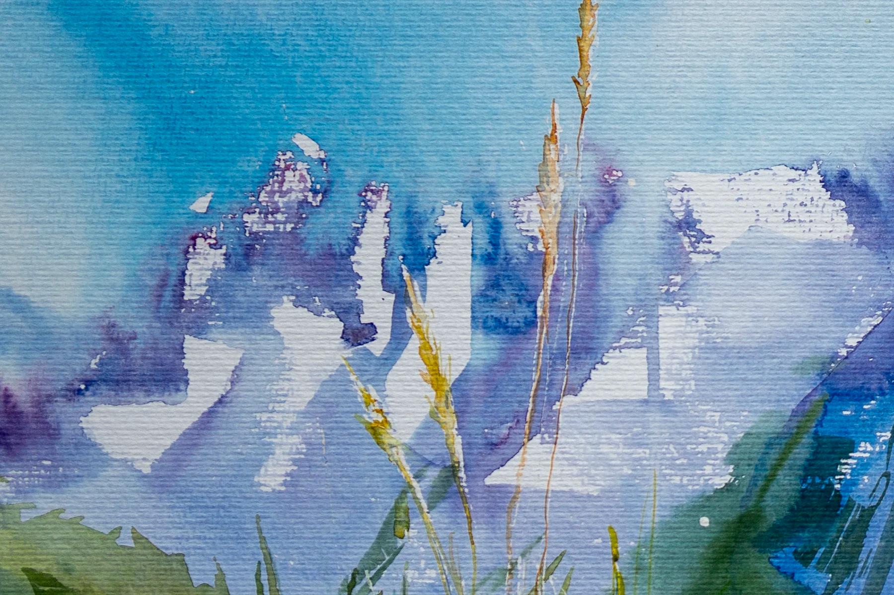 Shine – Aquarell von Margareta Maletska, Kollektion Von Neuanfängen (Detail 2)