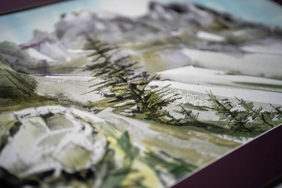 Vision – Aquarell von Margareta Maletska, Kollektion Von Neuanfängen