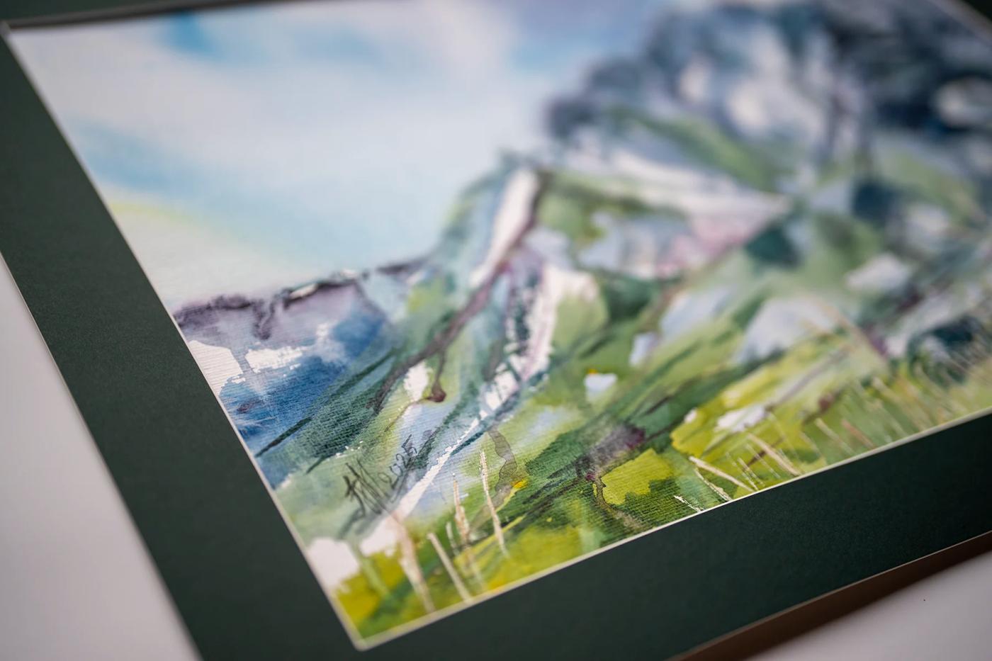 Ways – Aquarell von Margareta Maletska, Kollektion Von Neuanfängen