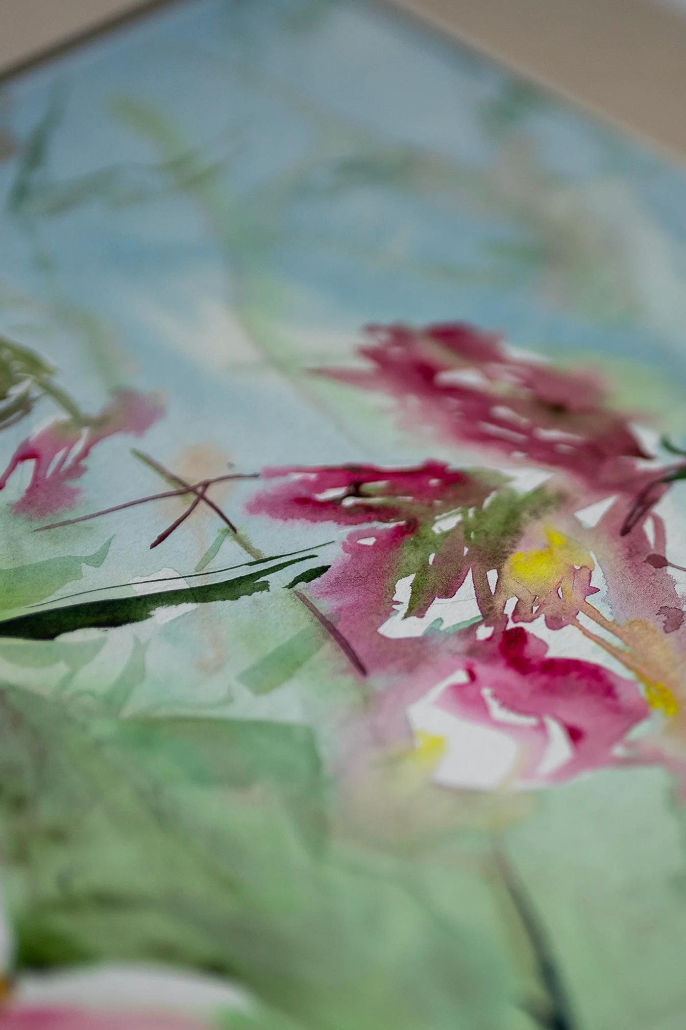Passion – Aquarell von Margareta Maletska, Kollektion Von Neuanfängen