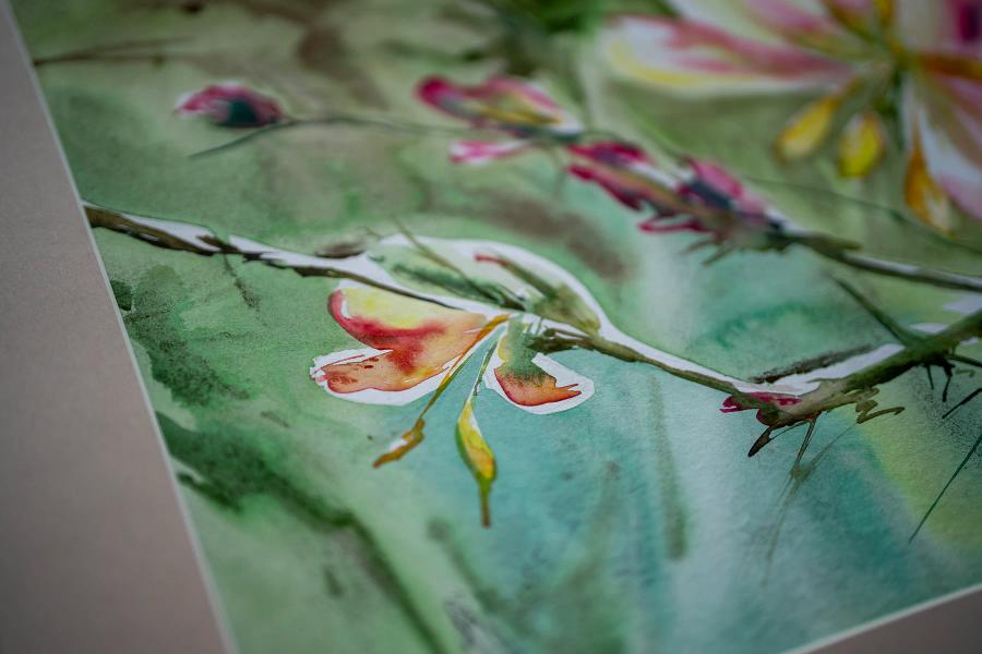 Passion – Aquarell von Margareta Maletska, Kollektion Von Neuanfängen