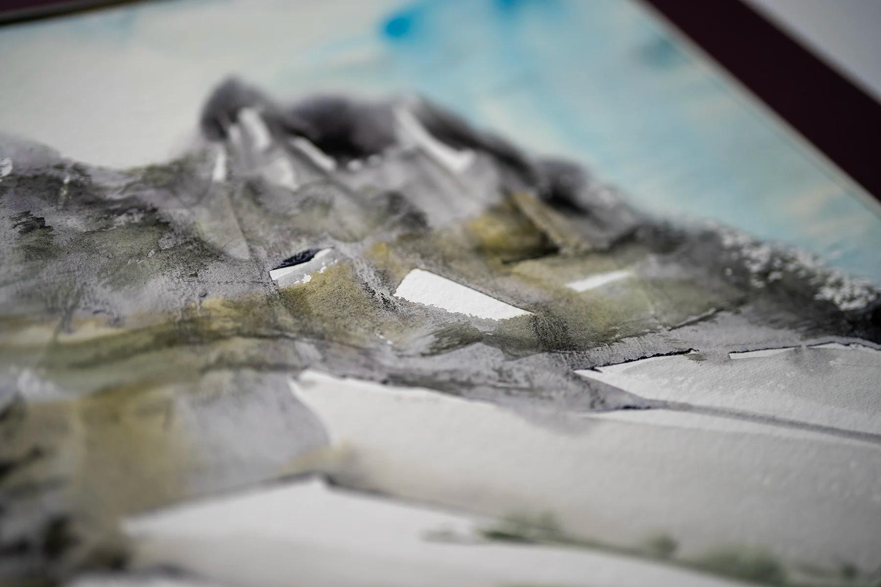 Vision – Aquarell von Margareta Maletska, Kollektion Von Neuanfängen (Detail 3)