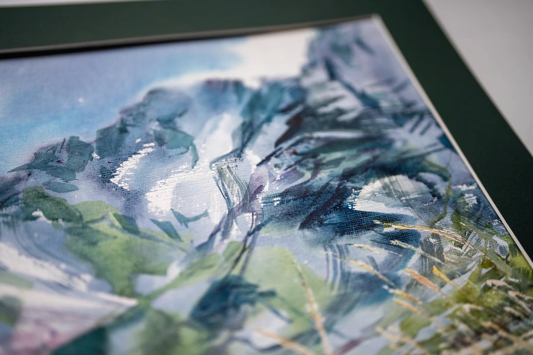 Ways – Aquarell von Margareta Maletska, Kollektion Von Neuanfängen (Detail 1)