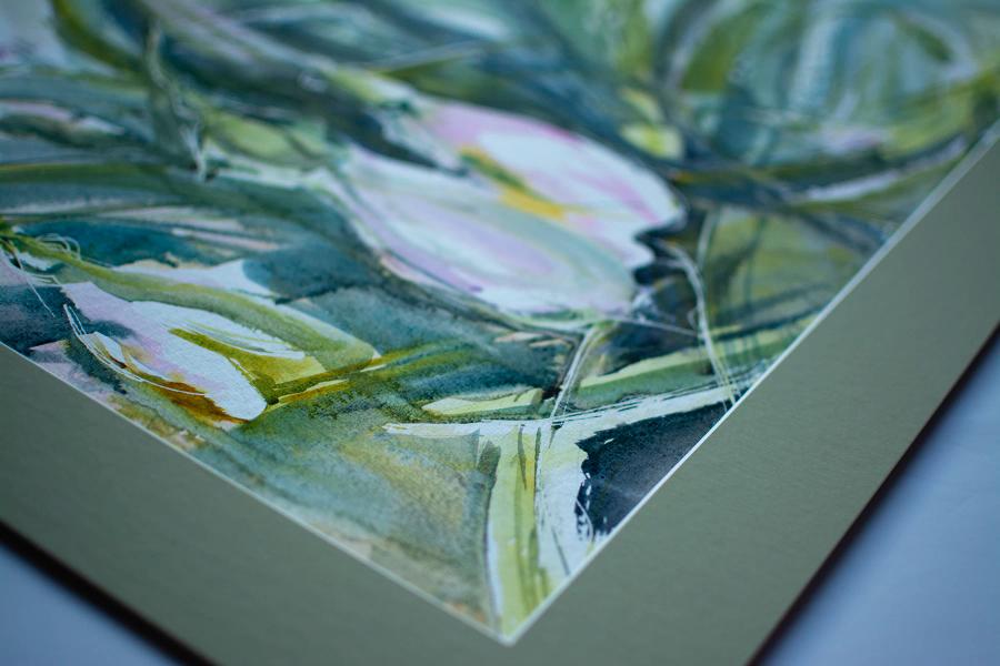Breathe – Aquarell von Margareta Maletska, Kollektion Von Neuanfängen