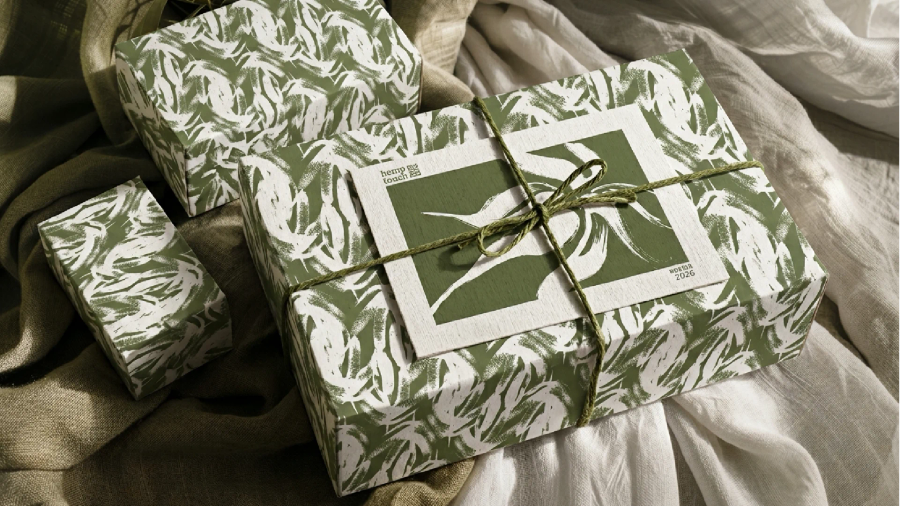 Packaging Design für Hanftextilien