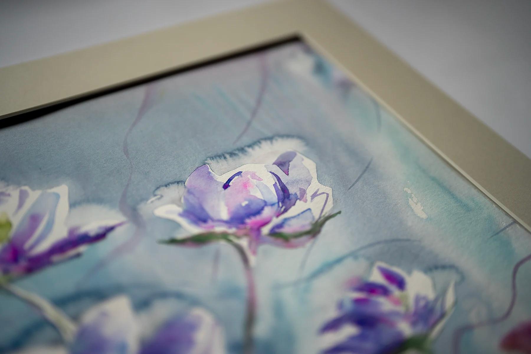 Dream – Aquarell von Margareta Maletska, Kollektion Von Neuanfängen (Detail 5)