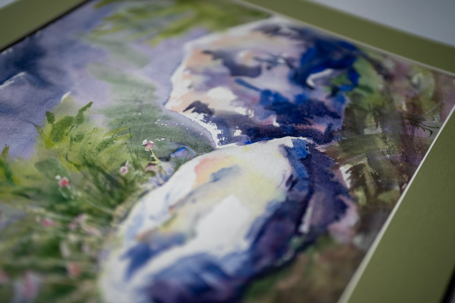 Stones – Aquarell von Margareta Maletska, Kollektion Von Neuanfängen