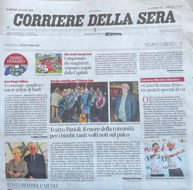 CORRIERE DELLA SERA - ARTEBORGO GALLERY