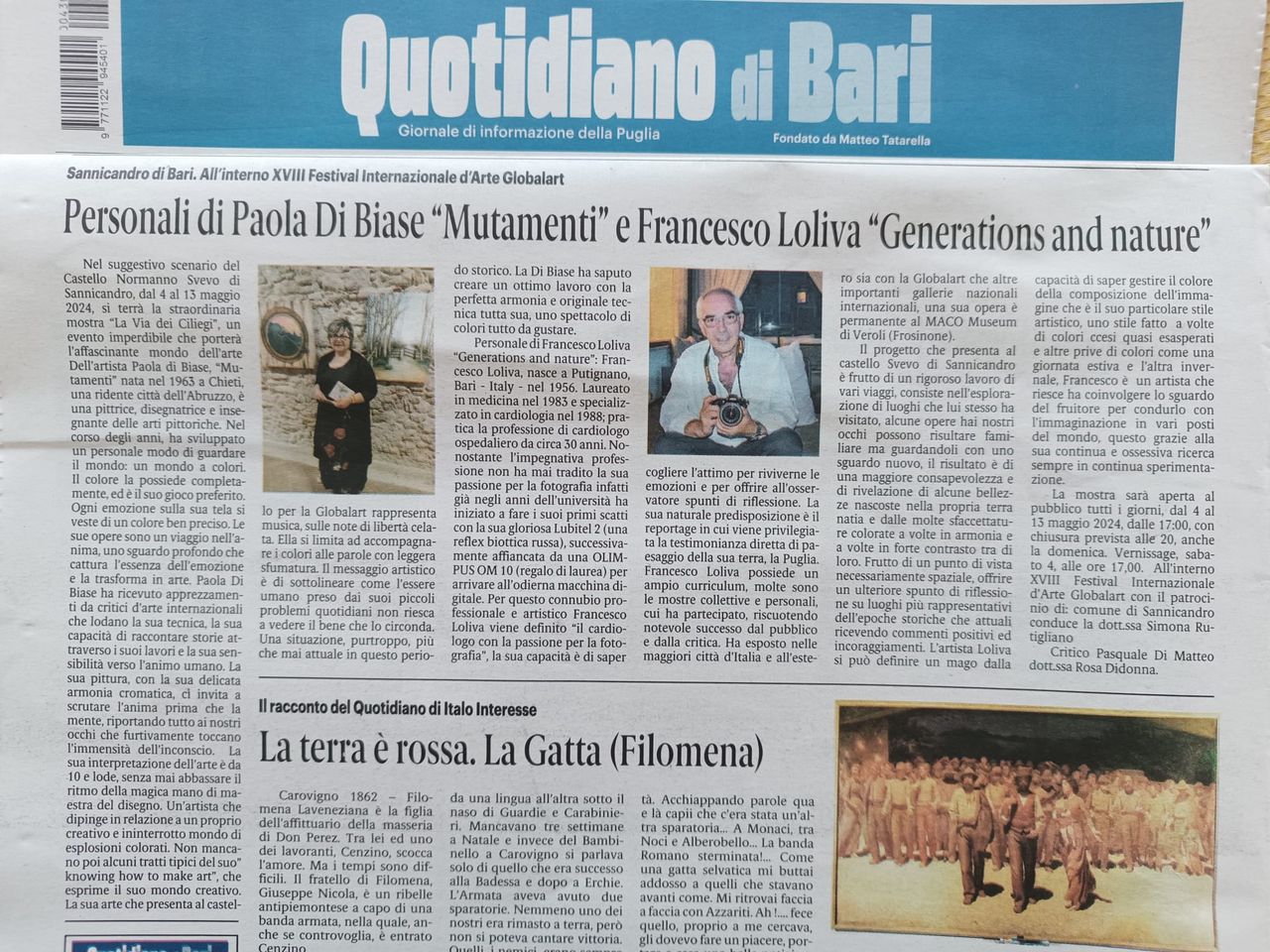 QUOTIDIANO DI BARI 30 APRILE 2024