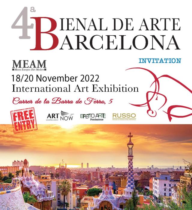 4° BIENNALE D'ARTE DI BARCELLONA 18 NOVEMBRE