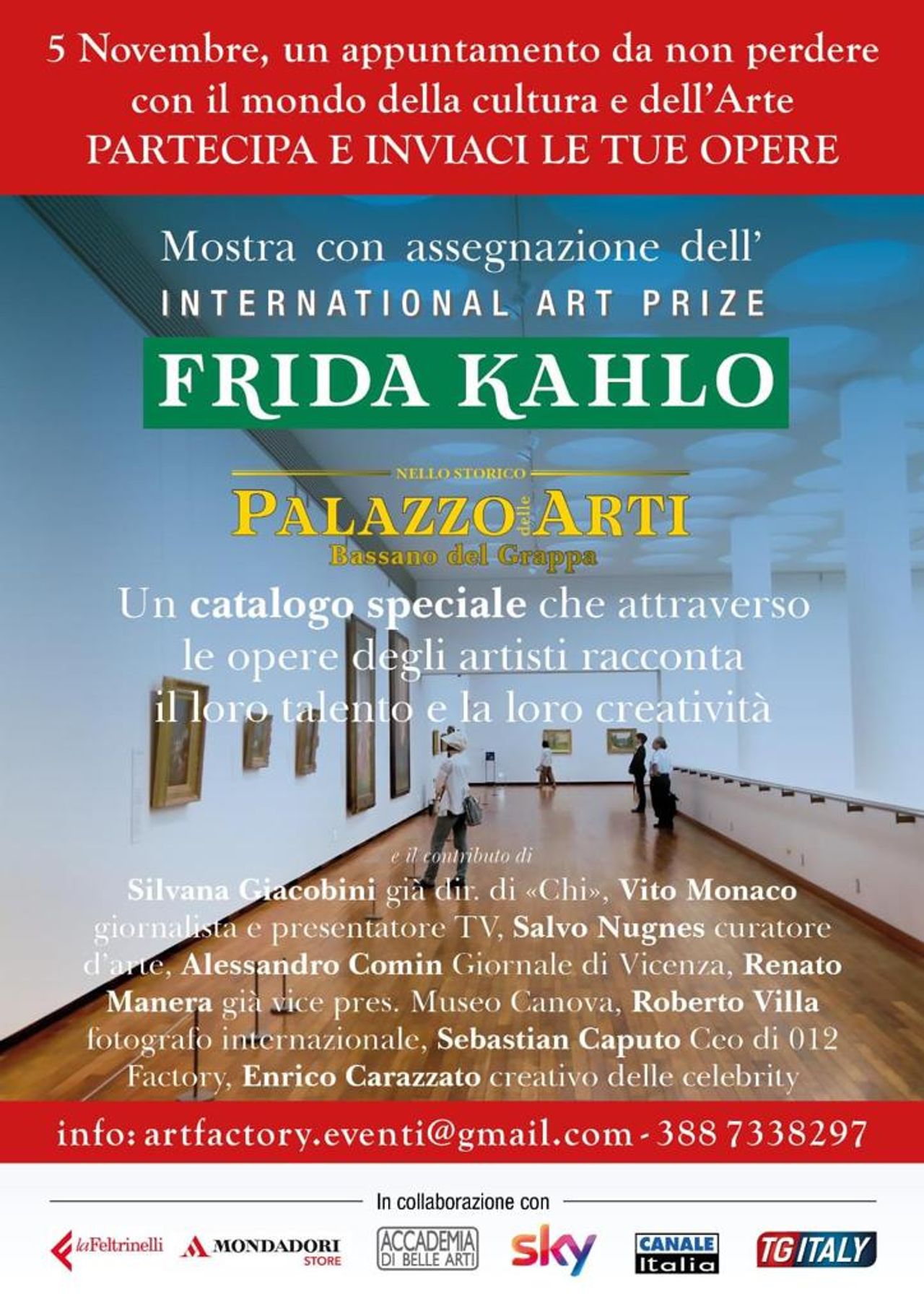 PREMIO FRIDA KAHLO - 2 novembre 2022 PALAZZO DELLE ARTI, BASSANO DEL GRAPPA